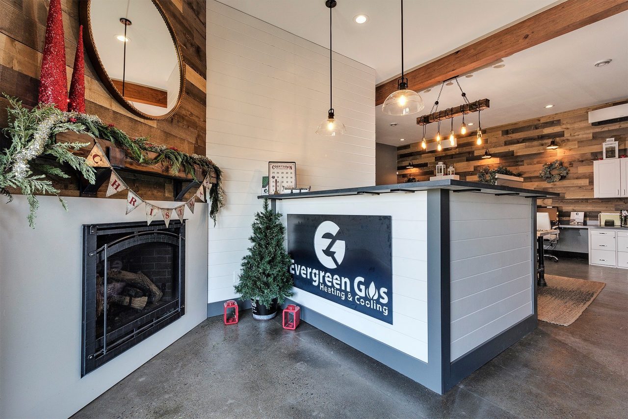 EG Office Fireplace - Sherwood OR - Evergreen Gas Heating u0026 Cooling